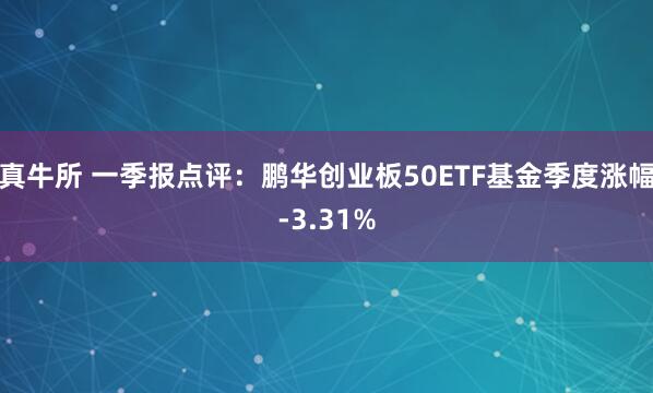 真牛所 一季报点评：鹏华创业板50ETF基金季度涨幅-3.31%
